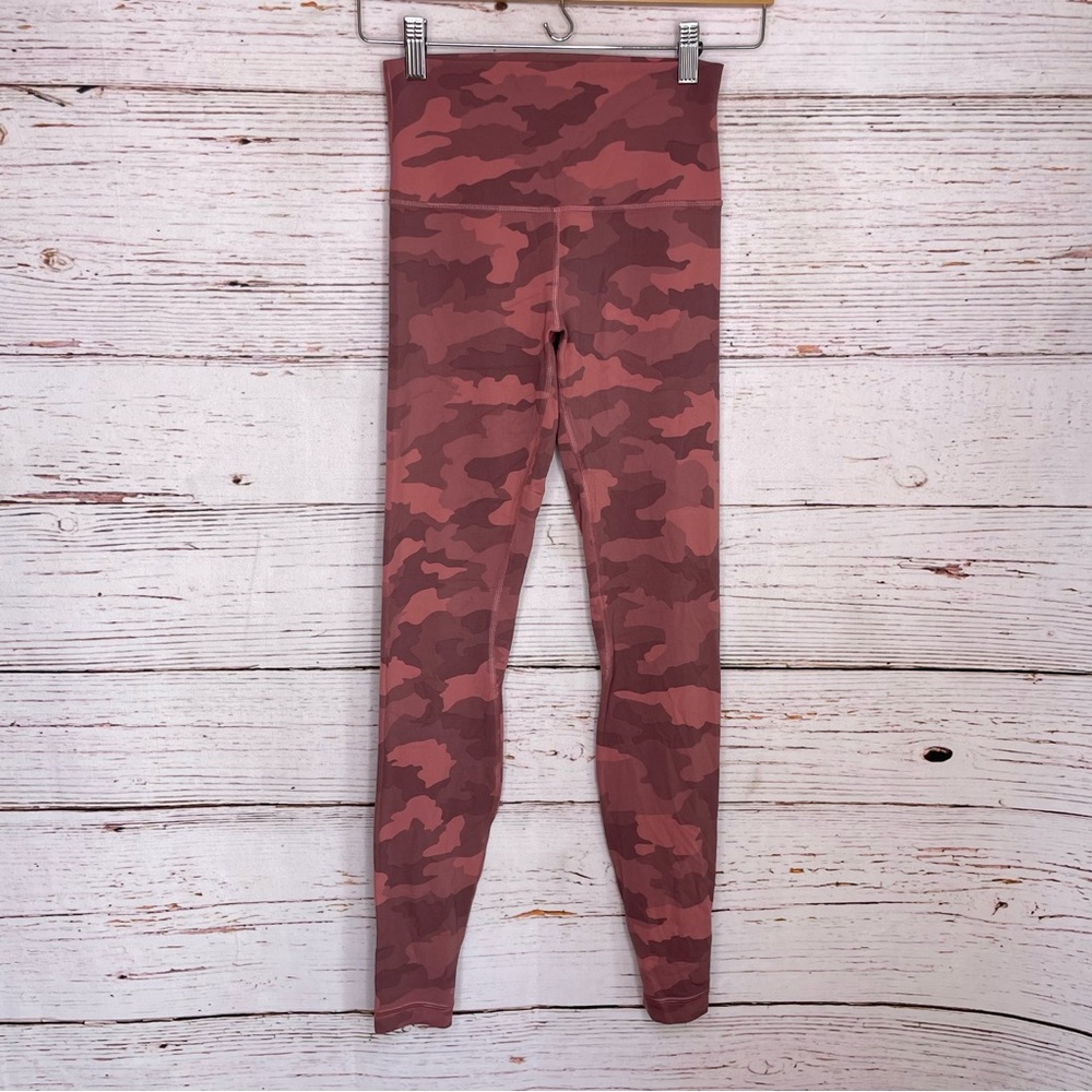 Lululemon high waisted align full length camo yoga pants